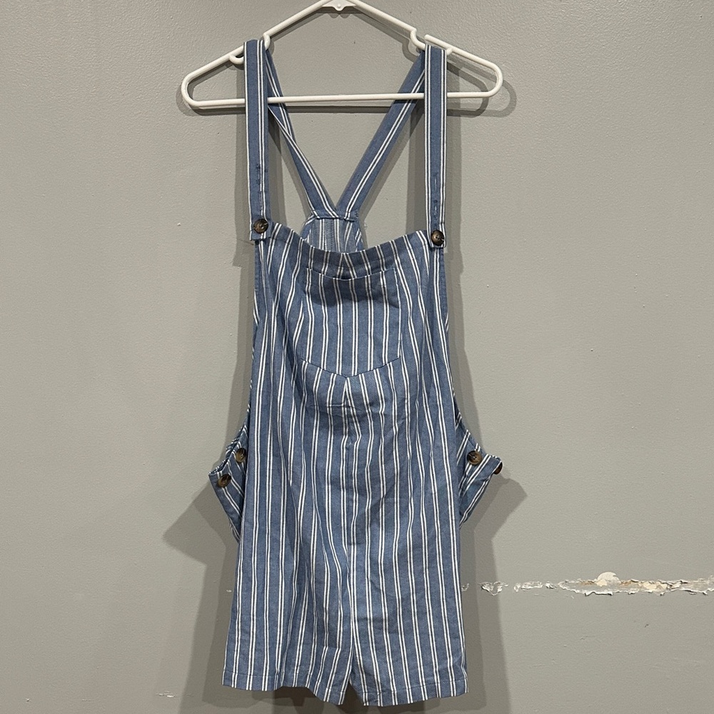 Striped Blue Women's Jumpsuit